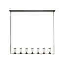 Alora - LP309007UBCG - Seven Light Island Pendant - Revolve - Clear Glass/Urban Bronze