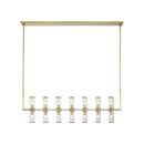 14 Light Island Pendant<br /><span style="color:#4AB0CE;">Entrega: 4-10 dias en USA</span><br /><span style="color:#4AB0CE;font-size:60%;">PREGUNTE POR ENTREGA EN PANAMA</span><br />Collection: Revolve<br />Finish: Clear Glass/Natural Brass