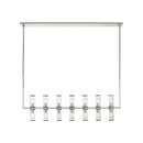 Alora - LP309077PNCG - 14 Light Island Pendant - Revolve - Clear Glass/Polished Nickel