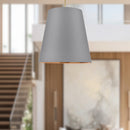 Alora - PD311030VBGG - Three Light Pendant - Calor - Gray Linen With Gold Parchment/Vintage Brass