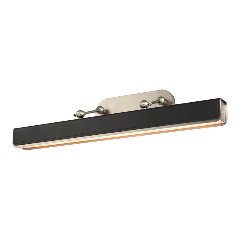 LED Wall Sconce<br /><span style="color:#4AB0CE;">Entrega: 4-10 dias en USA</span><br /><span style="color:#4AB0CE;font-size:60%;">PREGUNTE POR ENTREGA EN PANAMA</span><br />Collection: Valise Picture<br />Finish: Aged Nickel/Tuxedo Leather