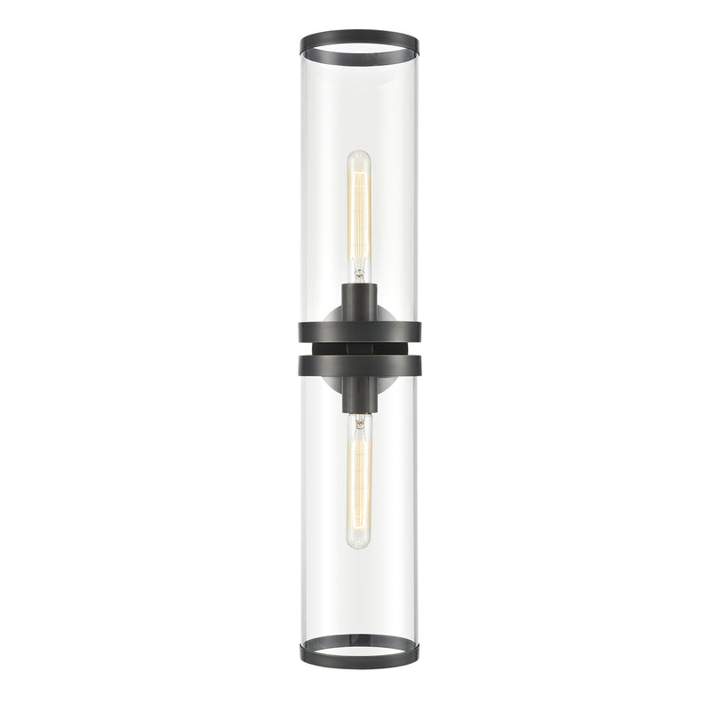 Alora - WV311602UBCG - Two Light Bathroom Fixture - Revolve Ii - Clear Glass/Urban Bronze