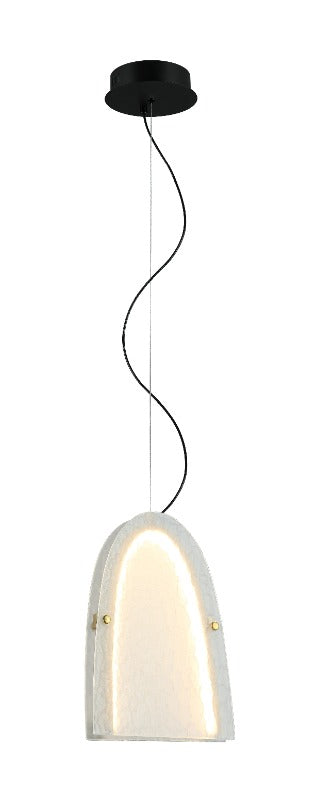 LÁMPARA DE TECHO COLGANTE DECORATIVA LED 10W, TONALIDAD DE 3000K, 110-240V, 50-60HZ, GRADO DE PROTECCION IP20, ACABADO BLANCO.
