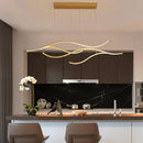 Lámpara colgante decorativa con luz led 55W acabado gold/die cast aluminum silicon
