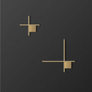 LÁMPARA DE PARED LED 20W, EMITE 1400LM, TONALIDAD DE 3000K, 100-240V, 50-60HZ,  GRADO DE PROTECCION IP20, ACABADO CANOPY NEGRO-DORADO.