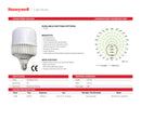 FOCO LED T150, 100W, 6500K, 9000LM,100-277V, 50-60HZ PF>0.5, CRI>80, MARCA HONEYWELL.