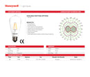 FOCO LED FILAMENTO DIMEABLE ST64, 4W, 2700K, 578LM, 100-130V/50-60HZ, PF>0.5 CRI>80, MARCA HONEYWELL.