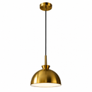 Lámpara de Techo Colgante 1xE27–40W Acabado Dorado.