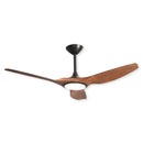 ABANICO DE TECHO MODERNO BUFFALO 52"  NOGAL CON LUZ LED 18W ,CONTROL REMOTO