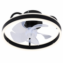 Abanico De Techo Moderno Con Luz Led 42W Cct:30k,40k,60k Dimeable 4 velocidades Control Remoto 110V.