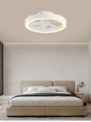 ABANICO DE TECHO CON LUZ LED 50W Y CONTROL REMOTO, 6 VELOCIDADES,  EMITE 2650LM, OPCION A ELEGIR TONALIDAD DE LUZ CCT: 30K,40K,60K,110-240V, 50-60HZ, GRADO DE PROTECCION IP20, ACABADO BLANCO.