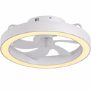 Abanico De Techo Con Luz Led 50W Cct: 30k,40k,65k Dimeable 6 Velocidades Con Control Remoto 110-240V.