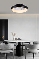 ABANICO DE TECHO CON LUZ LED 40W Y CONTROL REMOTO, 6 VELOCIDADES, EMITE 2120LM, OPCION A ELEGIR TONALIDAD DE LUZ CCT: 30K,40K,60K,110-240V, 50-60HZ, GRADO DE PROTECCION IP20, ACABADO NEGRO.