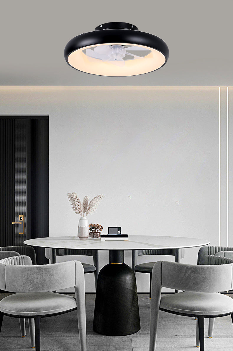 ABANICO DE TECHO CON LUZ LED 40W Y CONTROL REMOTO, 6 VELOCIDADES, EMITE 2120LM, OPCION A ELEGIR TONALIDAD DE LUZ CCT: 30K,40K,60K,110-240V, 50-60HZ, GRADO DE PROTECCION IP20, ACABADO NEGRO.