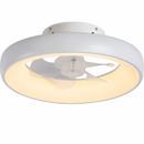 Abanico De Techo Decorativo Con Luz Led 40W 2120Lm Dimeable cct:30k,40k,60k  Control Remoto 110-240v.