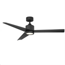 Abanico De Techo Coleccion Lotus 54" Con Luz Led 13W Acabado Negro