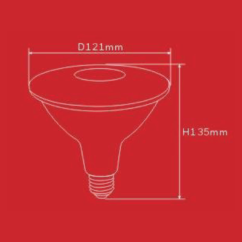 FOCO LED PAR38, 15W,1450LM,TONALIDAD 6500K, 100-277V, 50-60HZ PF0.5, CRI80, CERTICADO CE, MARCA HONEYWELL.