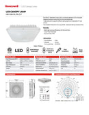 LÁMPARA DOSEL LED SUPERFICIAL CONMUTABLE: 40W,60W 80W, INTERRUPTOR PARA ELEGIR TONALIDAD DE LUZ CCT: 40K,50K, 60K, EMITE 12000LM, 120-277V 50-60HZ, GRADO DE PROTECCION IP44.