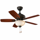 Abanico De Techo Clanton 42" Decorativo Rubber Bronze 2Xe27-40W ( No Incluido) Cadena De Tiro