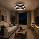 Abanico De Techo Austin 16¨Con Luz Led 25W Cct:30k,40k,60k Dimeable 6 Velocidades Control Remoto.