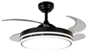 Abanico de techo decker 42" retractil Acabado negro.