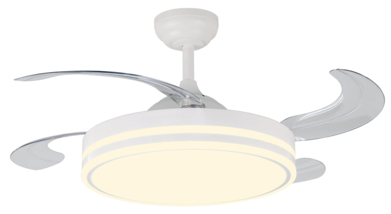 ÁBANICO DE TECHO DECKER 42" RETRACTIL CON LUZ LED 24W CONTROL REMOTO