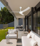 ABANICO DE TECHO MEMPHIS 52" DECORATIVO BLANCO CON LUZ LED 18W CONTROL REMOTO