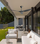 ABANICO DE TECHO MODERNO FLORIDA 52"  NEGRO CON  CONTROL REMOTO