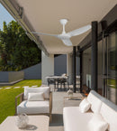 ABANICO DE TECHO MODERNO FLORIDA 52"  BLANCO CON  CONTROL REMOTO