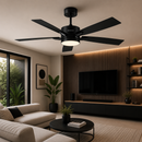 Abanico De Techo Vegas 42' Con Luz Led 20W Cct:30k, 40k, 60k Dimeable 6 Velocidades Control Remoto 110-240V.