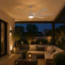 Abanico De Techo De 70” Con Luz Led 18W 2000Lm CCT 30K 40K 60K Dimeable 6 velocidade Con Control Remoto 110-240V.