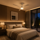 Abanico De Techo Butler 52" Con Luz Led De 15w Cct: 30k,40k,60k Dimeable 6 Velocidades Control Remoto 110-240v.