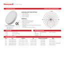 Lámpara De Techo Led Superficial Redondo 24W, Interruptor Para Elegir Tonalidad De Luz: 30K,40K,65K, 100-277V 50-60Hz, Marca Honeywell.