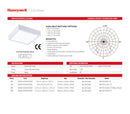 LÁMPARA DE TECHO PANEL LED SUPERFICIAL CUADRADA 24W, INTERRUPTOR PARA ELEGIR TONALIDAD DE LUZ CCT: 30K (1,730LM), 40K (1,900LM), 65K (1,470LM), 110-277V 50-60HZ, MARCA HONEYWELL.