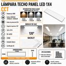 Lámpara Techo Panel Led 1X4 Backlit 40W Interruptor Para Elegir Tonalidad De Luz Cct, 30K(Emite 4000Lm) 40K,(Emite4700Lm) 60K,(Emite 4450Lm)