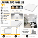Lámpara Tipo Panel 2X2 Con Luz Led 40W Acabado White