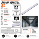 Lámpara Antipolvo Led Para Exterior Conmutable