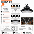 High Bay Ufo Led Conmutable  60W,80W,100W, Acabado Black/ Die Cast Aluminium.