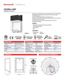 LÁMPARA DE PARED LED CON SENSOR CONMUTABLE: 15W (2,359LM), 20W (3,213LM), 30W (4,480LM), INTERRUPTOR PARA ELEGIR TONALIDAD DE LUZ CCT: 40K,50K,60K, 120-277V 50-60HZ, GRADO DE PROTECCION IP65, MARCA HONEYWELL.