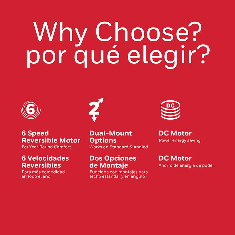 ABANICO DE TECHO MODERNO 3 VELOCIDADES CON LÁMPARA LED 47W,1450LM, CCT 3K,4K,6K Y CONTROL REMOTO.