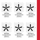 ABANICO DE TECHO VERONA 32¨DECORATIVO BLANCO MATE 1XE27-40W (NO INCLUIDO) CADENA DE TIRO