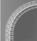 Perfil flexible anodizado para cintas led 2x2 metros con difusor acabado blanco/aluminium.