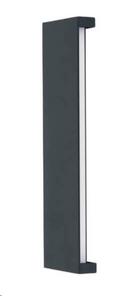 LÁMPARA DE  PARED EXTERIOR DECORATIVA LED, 10W, EMITE 800LM, TONALIDAD DE 3000K, 100-240V, 50-60HZ, GRADO DE PROTECCION IP65, ACABADO NEGRO.