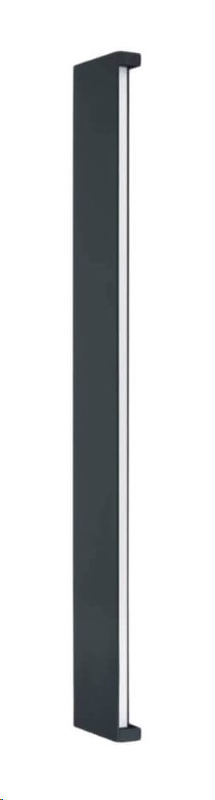 LÁMPARA DE PARED EXTERIOR DECORATIVA LED, 20W, EMITE 1300LM, TONALIDAD DE 3000K, CRI80, 100-240V, 50-60HZ, GRADO DE PROTECCION IP65, ACABADO NEGRO.