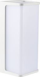 LÁMPARA DE PARED EXTERIOR DECORATIVA LED 10W, EMITE 800LM, 100-240V, 50-60HZ, GRADO DE PROTECCION IP65, ACABADO BLANCO.