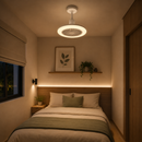 Abanico De Techo Led 20W Cct: 30k,40k,60k 3 Velocidades Control Remoto 110-240V.