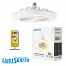 Abanico De Techo Led 20W Cct: 30k,40k,60k 3 Velocidades Control Remoto 110-240V.
