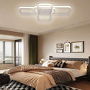 LÁMPARA DE TECHO DECORATIVA LED 42W, INTERRUPTOR PARA ELEGIR TONALIDAD DE LUZ-CCT 30K,40K,60K, 110-240V, 50-60HZ, GRADO DE PROTECCION IP20, ACABADO BLANCO.