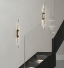 LÁMPARA DE PARED DECORATIVA LED 7W, TONALIDAD 3000K, 110-240V, 50-60HZ, GRADO DE PROTECCION IP20, ACABADO NEGRO.