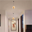 LÁMPARA DE TECHO COLGANTE 1XE27-40W (FOCO NO INCLUIDO) ACABADO BAMBU +  NEGRO, 110-240V, 50-60HZ, GRADO DE PROTECCION IP20.